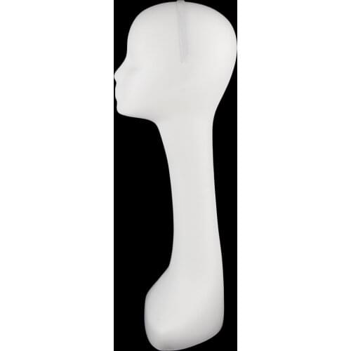 White Female Mannequin Head Hair Wig Hat Glasses Display Manikin Stand