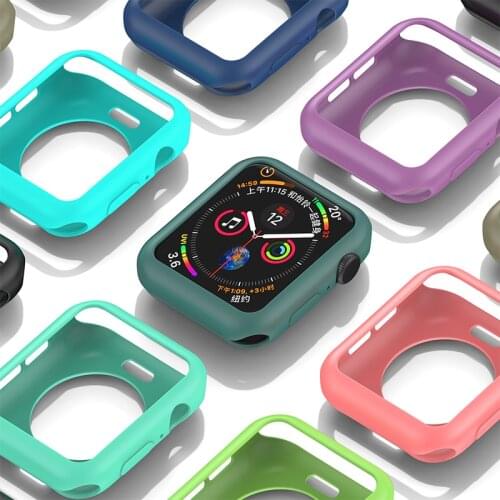 Candy Soft Silicone Case for Apple Watch 6 SE 5 4 3 2 1 42MM 38MM Cover Protection Shell for iWatch 4 5 6 3 2 40MM 44MM Bumper