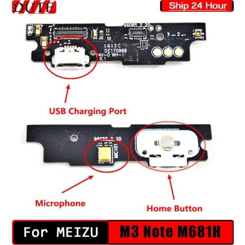 For Meizu M3 Note M681H USB Charging Connector Port Charger Board Flex Cable Replacement Parts For Meizu L681H USB Port Board