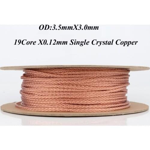 Hi-end 8 Core 6N single crystal copper headphone upgrade Audio DIY upgrade wire earphone cable hifi audio video Earphone wire