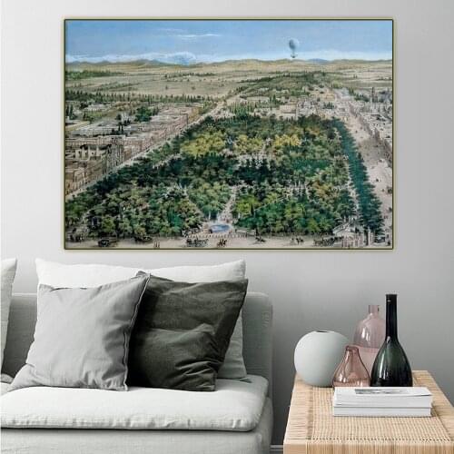 Citon Jose Maria Velasco《The Alameda Central》Canvas Oil Painting Artwork Poster Picture Wall Background Decor Home Decoration