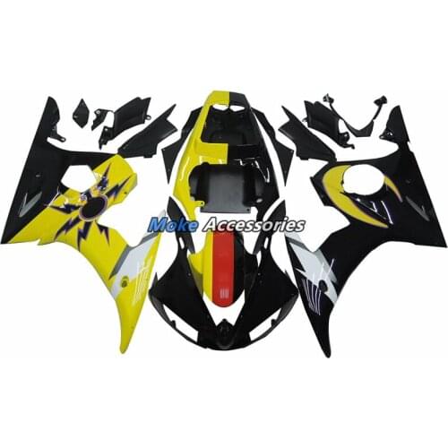 Motorcycle Fairings Kit Fit For Yzf R6 2003 2004 2005 Bodywork Set High Quality Abs Injection Yellow Black