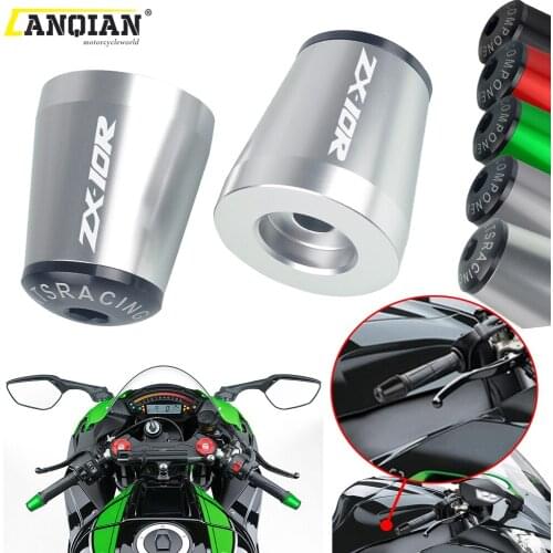 Motorcycle 7/8" 22MM Handlebar Hand Grips Hand Bar Ends Cap For Kawasaki ZX-10R ZX10R ZX 10R SE Performance 2018 2019 2020 2021