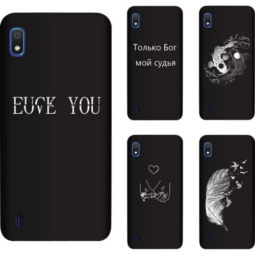 Soft Silicone TPU For Samsung Galaxy A10 Case Back Cover Painting Matte Phone Cases Funda