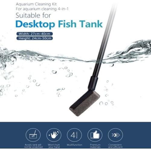 4 in 1 londa fish tank cleaning kit mini aquarium fish tank brush aquarium landscaping tools