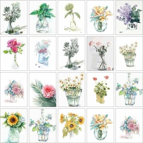 AZQSD Paint By Numbers For Adults Children Sunflower DIY HandPainted Oil Painting Flowers Picture Home Wall Decor Gift