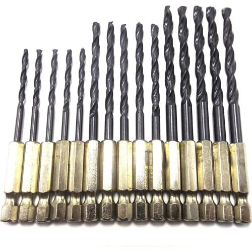 13Pcs/Set Drill Bit Set Multi Bits 1.5-6.5mm Countersink Power Tools Drill Bits Steel Hex Shank Quick Change Cobalt