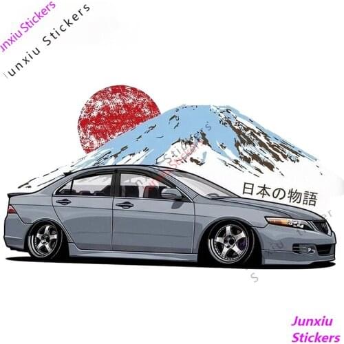 Japanese Story JDM Vinyl Car Sticker Funny Car Window Bumper Car Body Sports Racing Decal Waterproof Car Accessories PVC13x7cm