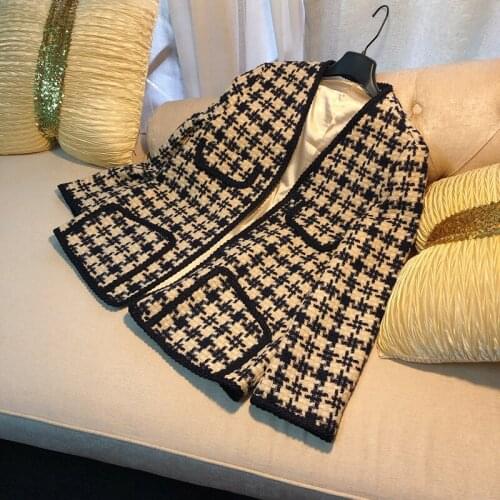 Grandmother New high elegant end temperament wool overcoat coat jacket can customized big size