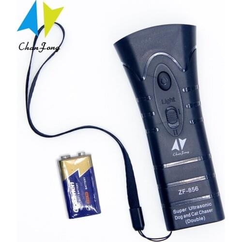 New Pet Dog Repeller Anti Barking Stop Bark Training Device Trainer LED Ultrasonic Anti Barking Ultrasonic With Battery