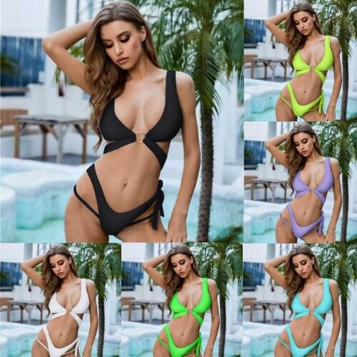 Sagace European and American beach bathing suit summer swimsuit womens one piece bikini sexy swimsuit maillot de bain femme