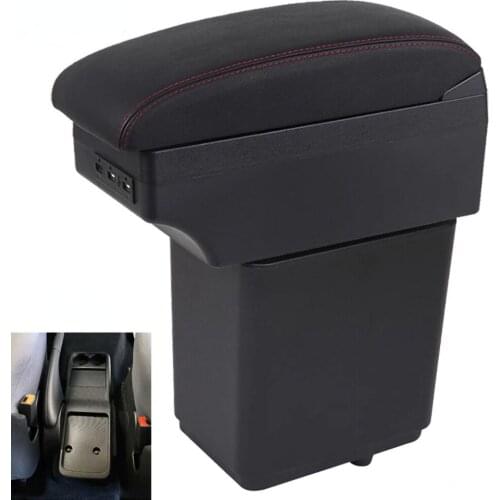 For Citroen Berlingo Armrest Retrofit parts For Peugeot Partner tepee Car Armrest Storage box car accessories Charging USB LED