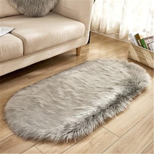 Fluffy Thick Carpet Bedside Plush Rug Soft Wool Faux Mat for Living Room Children Bed Room Shaggy Carpets Home Floor Decor Rugs