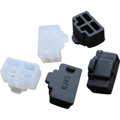 100pcs/lot Ethernet Hub Port RJ45 Anti Dust Cover Cap Protector Plug RJ45 Dust Plug For Laptop/ Computer/ Router RJ45 Connector