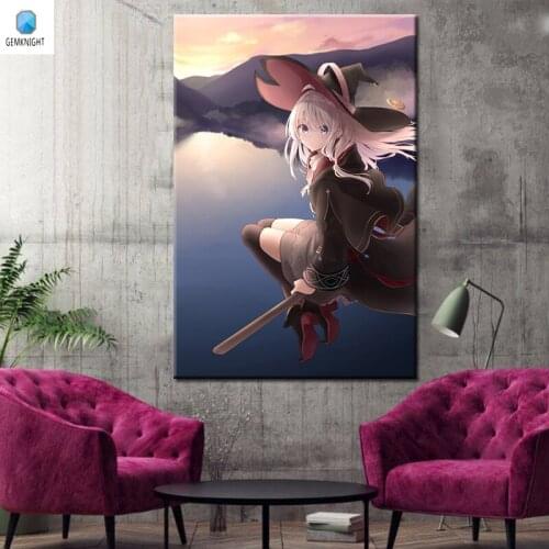 Coloring by numbers of modular painting Japan Style anime posters digital paint by numbers diy digital painting for kids gift