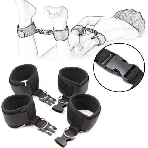 Sex Furniture BDSM Bondage Restraint Handcuffs Neck Ankle Fetish Slave Adult Erotic Sex Toys For Woman Couples Sex Products