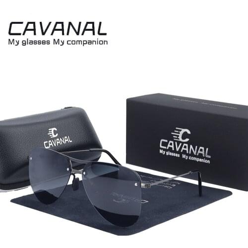 Rimless Sunglasses Men Polarized Ultralight Frameless Sun Glasses for Women Luxury Brand Designer Driving Zonnebril Heren 2021