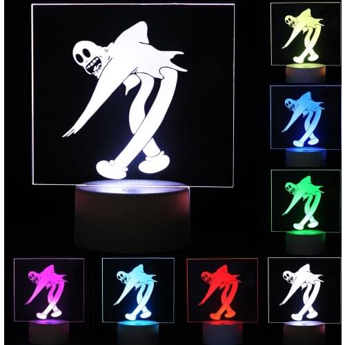 3D LED Illusion Lamp Light for Kids and Lover, Ghostemane Night Light Lamp 16 Colors Change with Remote, Valentines Day Present