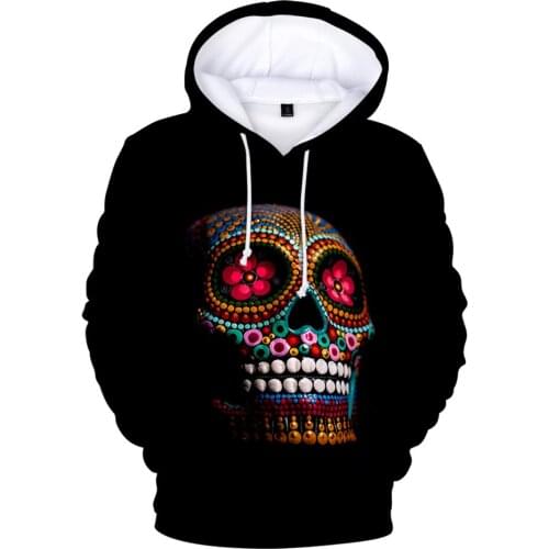 New 3D Movie Day of the Dead Hoodies 3D Cartoon Day of the Dead Hoodie Long Sleeve Hip Hop Boys/girls Clothes Kids Children Tops