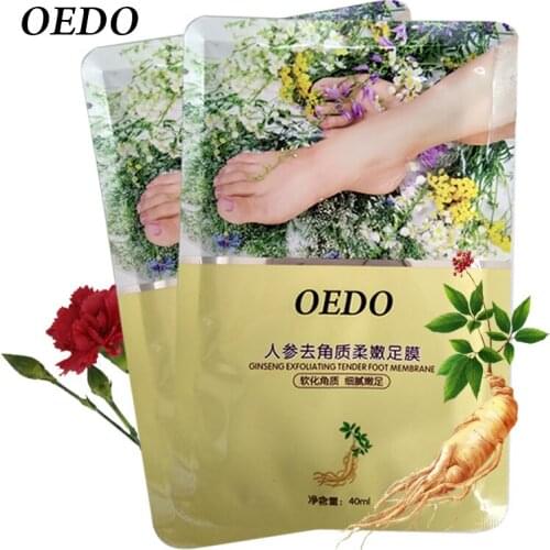 Skin Care Ginseng Extract Remove Foot Dead Skin Mask Foot Care Peeling Exfoliating Skin Socks Whitening Beauty Feet Care Cream