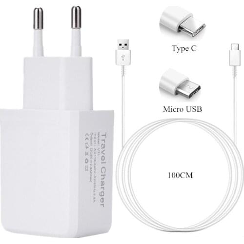 Universal 5V 2A USB Charger Fast Charging Travel Adapter Micro USB Cell Phone Charger Cable For Samsung Xiaoimi Huawei Type C