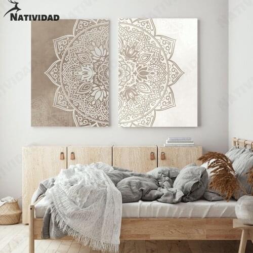 Bohemian Style Minimalist Pattern Art Print Poster Paintings On The Wall Wall Poster Retro Home Decoration Home Living Room