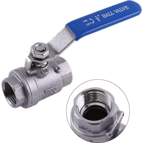 High Quality Durable New Type Of Valves 1/2'' NPT Full Port 2 Way Rotation Lever Two Pieces Ball Valves Female Pipe Valves