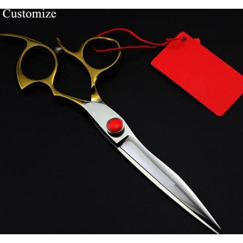 Customize japan steel 6.5 inch cut hair salon scissors cutting barber makas hair scissor Thinning shears hairdressing scissors