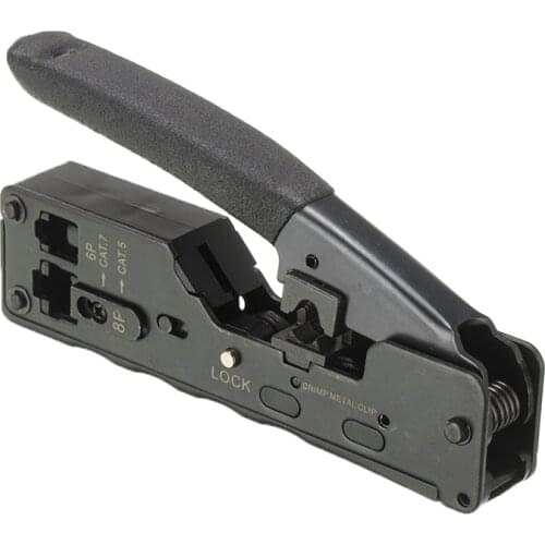 Telephone Line Connector Clamp Pliers for Cat7 Cat8 Tail Clip Rj45 Cat5e Cat6 Cable Clamp Rj11 6p Network Telecom Crimping Tool