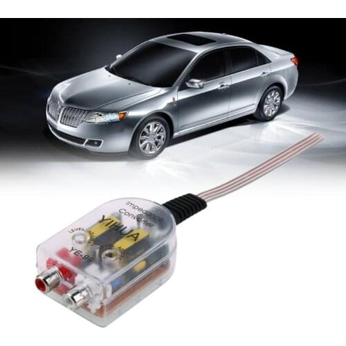 12V RCA Line Car Stereo Radio High To Low Amplifier Impedance Converter
