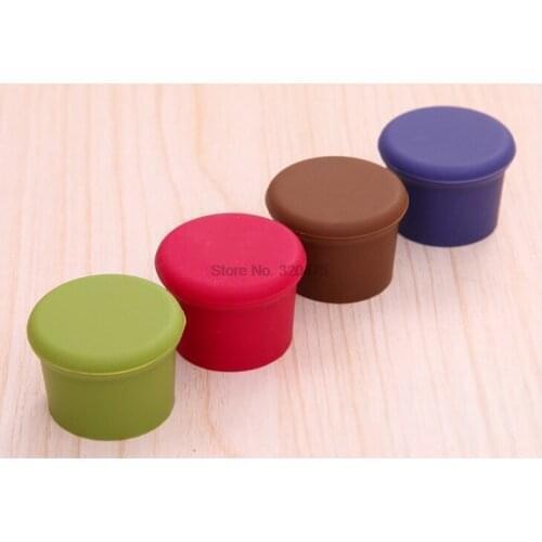 By dhl 1000pcs high quality Wine Bottle Stopper Silicone Bar Tools Preservation Wine Stoppers Kitchen Wine Champagne Stopper