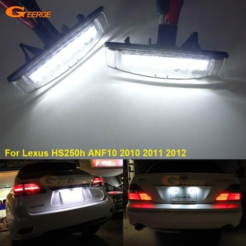 For Lexus HS250h ANF10 2010 2011 2012 Excellent Ultra bright Smd Led License plate lamp light lamp No OBC error car Accessories