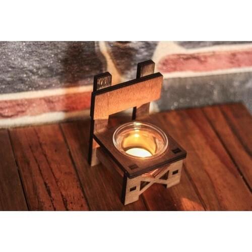 Folk Bookstore Lora Chair T-Light Glass Candle holder
