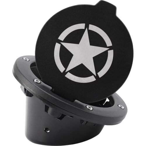 Gas Tank Cap Cover Fuel Tank Cover 4-Door 2-Door for 2007-2018 Jeep Wrangler Jk & Unlimited Car Accessories