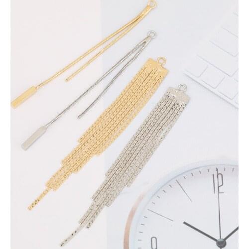HAOSAW Choose Jewelry Accessories/Pendants For Earrings/DIY Making/Tassels Effect/Hand Made/Genuine Gold Plating/CZ Charms