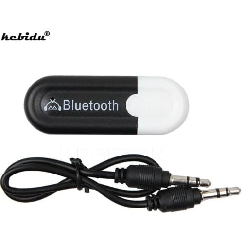 Kebidu A2DP 5V USB Wireless Bluetooth 4.0 Music Audio Stereo Receiver 3.5mm A2DP Adapter Dongle for Car AUX Android/IOS Phone