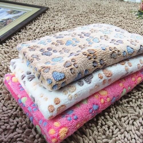 Coral Fleece Soft Pet Blanket Dog Blankets Cat Mat Dog Bed Mat Kennel Cushion Sleeping Bed Cover Mat For Small Medium Dog Rabbit