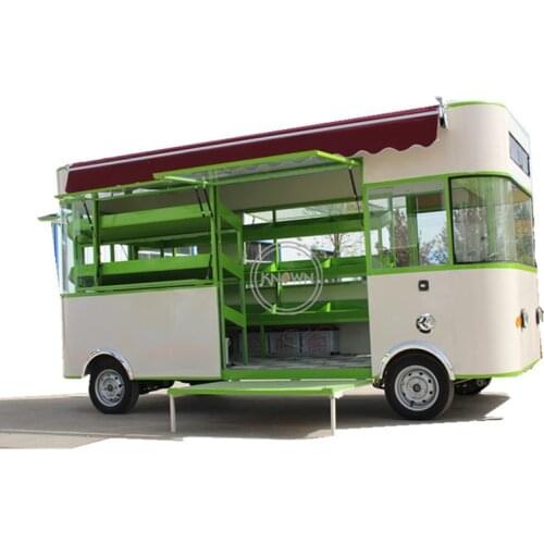 Best Sell Food Truck Trailer Mobile Fruit And Vegetable Food Cart Electric Vending Kiosk Customized