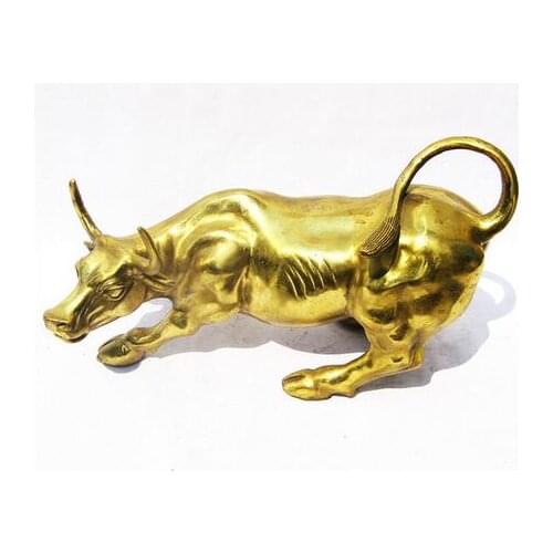 Copper Brass Exquisite Home Decoration Most Worthy Collection Of Wall Street Bronze Bull Shipping Lucky Home Decoration