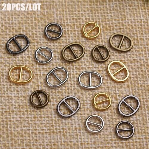 20PCS Mini Buckles Ultra-small Pattern Belt Buttons Buckles For Doll Toys Shoes Clothes Sewing Accessories 3.5mm/7mm
