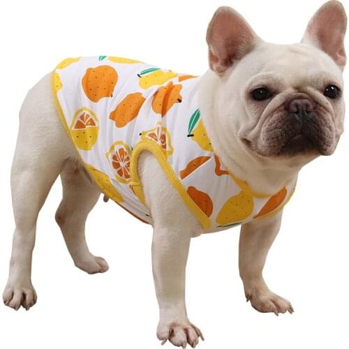 French Bulldog Clothes Summer Pug Vest Coat T-shirt Poodle Bichon Schnauzer Welsh Corgi Clothing Dropshipping Dog Costume Outfit