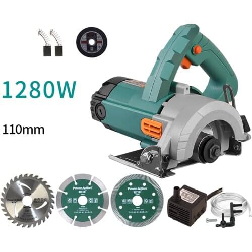 220V AC Electric Wood Stone Tile Cutter Concrete Grooving Machine Metal Cutting Saw Portable Household DIY Electric Chain Saw