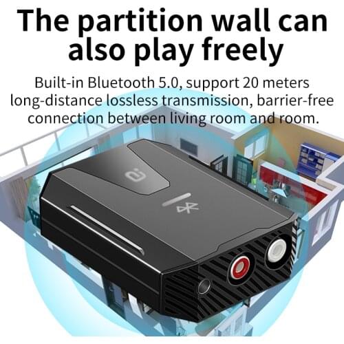 Digital to Analog Audio Converter Bluetooth 5.0 Optical Toslink Coaxial Signal to RCA R/L Audio Decoder SPDIF ATV DAC Amplifier