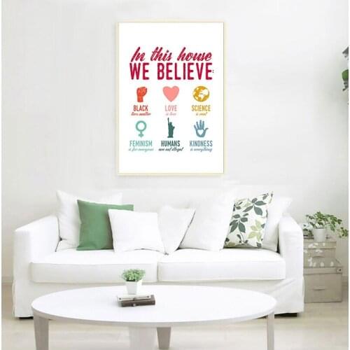 Resist Print LGBTQ Wall Art Canvas Painting Housewarming Gift Lesbian Nasty Woman Feminist Poster Girls Room Wall Decor