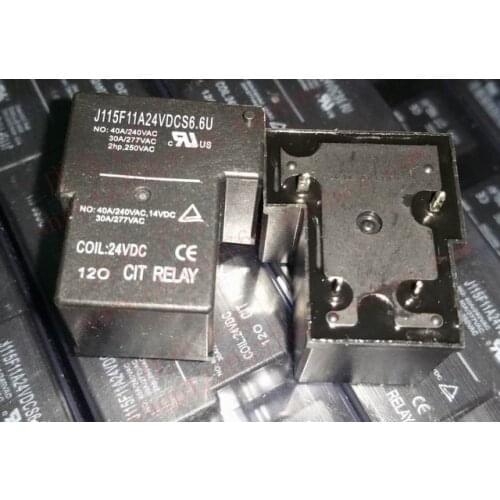 Relay J115F11A24VDCS6.6U T90-1A-24V-4P-40A