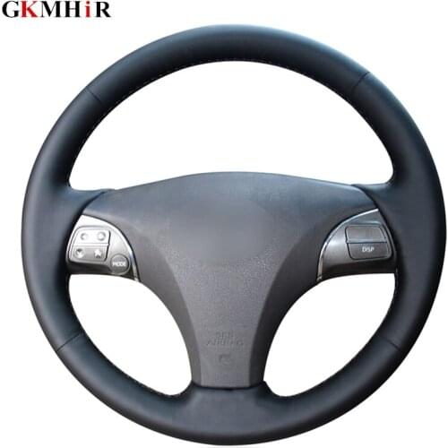 DIY Black Artificial Leather Car Steering Wheel Cover for Lexus ES240 ES250 ES300 ES350 2007-2012 GS350 GS450h GS460 2009 2010