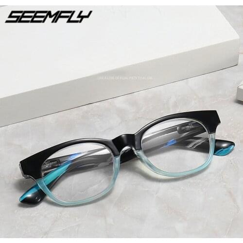 Seemfly Unisex Reading Glasses Fashion Men Women Presbyopic Eyeglasses Optical Spectacle With Diopter +1 +1.5 +2 +2.5 +3 +3.5