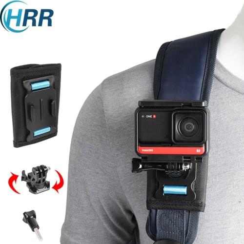 Bag Backpack Shoulder Strap Mount for GoPro Hero 9 8 7 6 5 4 Session Max DJI Action Insta360 EKNE SJCAM Akaso Camera Accessories