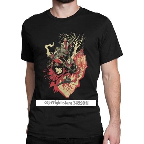 Darkest Dungeon Videogame Men Tshirts Humorous Tees Crewneck Tee Shirts Cotton Short Sleeve Vintage T Shirt