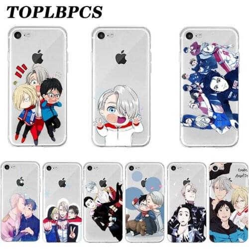 Yuri on ice TPU Soft Rubber Clear Phone Cover For iPhone5 5s 11 6 6s 7 8 Plus 11 Pro XS Max XR SE 2020 funda Cover Back Coque